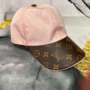 Louis Vuitton Pink and Brown Cap